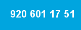 920 601 17 51 920 601 17 51